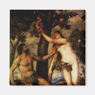 Aimant Adam et Ève - l'automne de l'aimant de l'homme