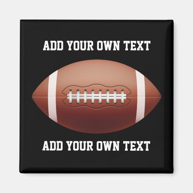 Aimant Add text on football throw pillow (Devant)