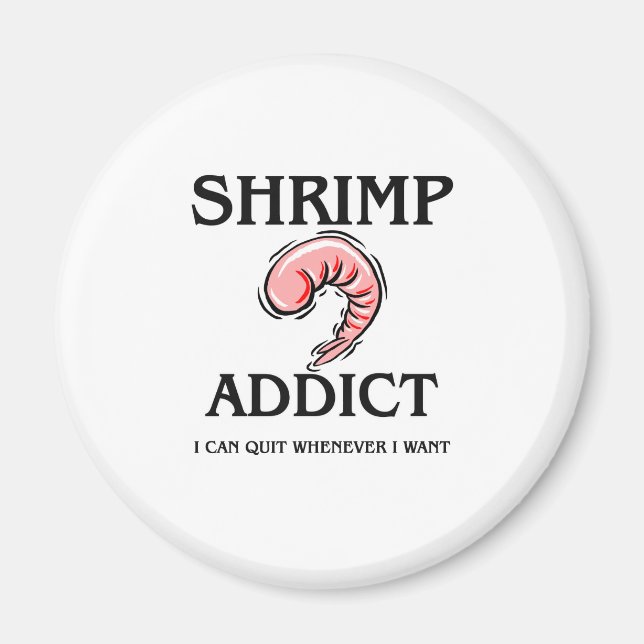 Aimant Addictionnaire de crevettes (Devant)