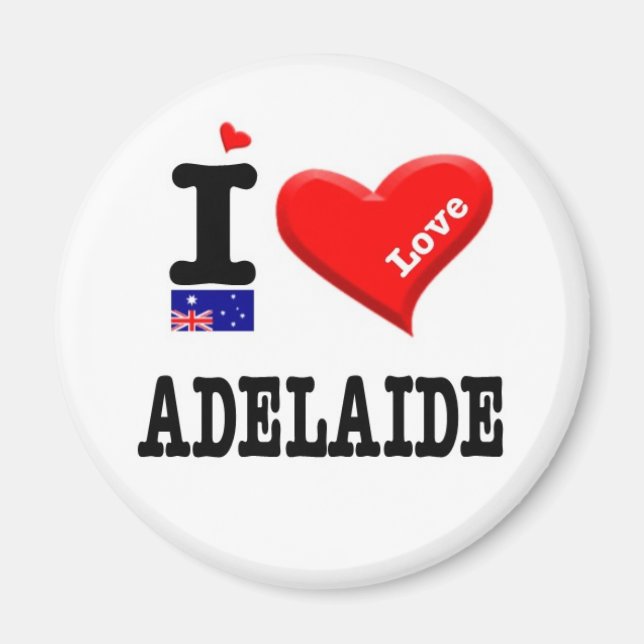Aimant ADELAIDE - I Love (Devant)