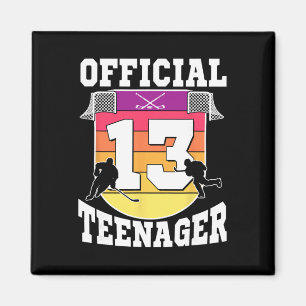 Aimant Adolescent officiel 13e anniversaire Hockey sur gl