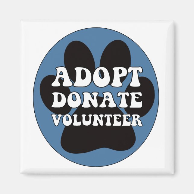 Aimant Adopter le bénévole (Devant)