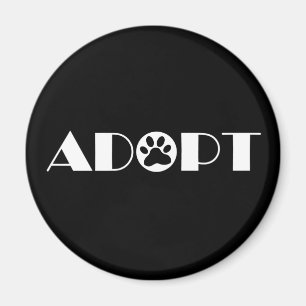 Aimant Adopter le chien patte