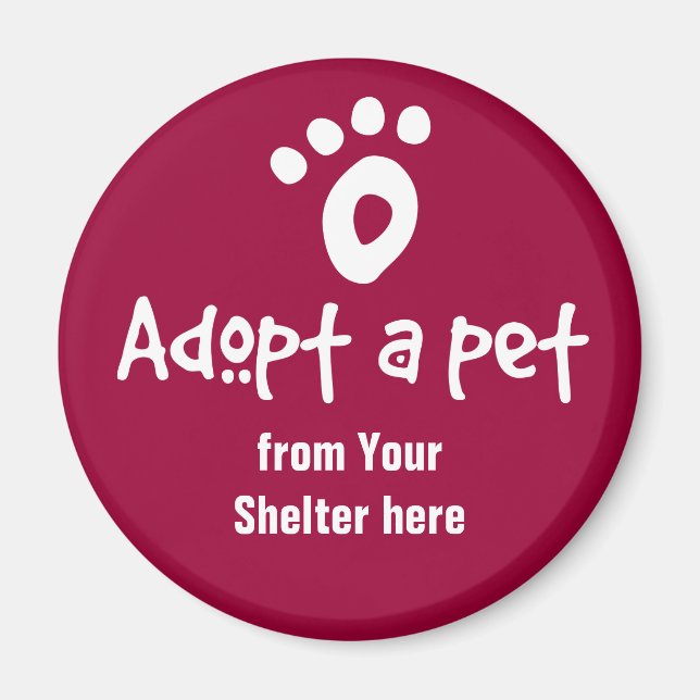 Aimant Adopter un animal domestique (Devant)