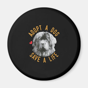 Aimant Adopter un chien Sauver une Secourt de vie Terre-N