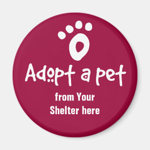 Aimant Adoptez un animal familier d'abri