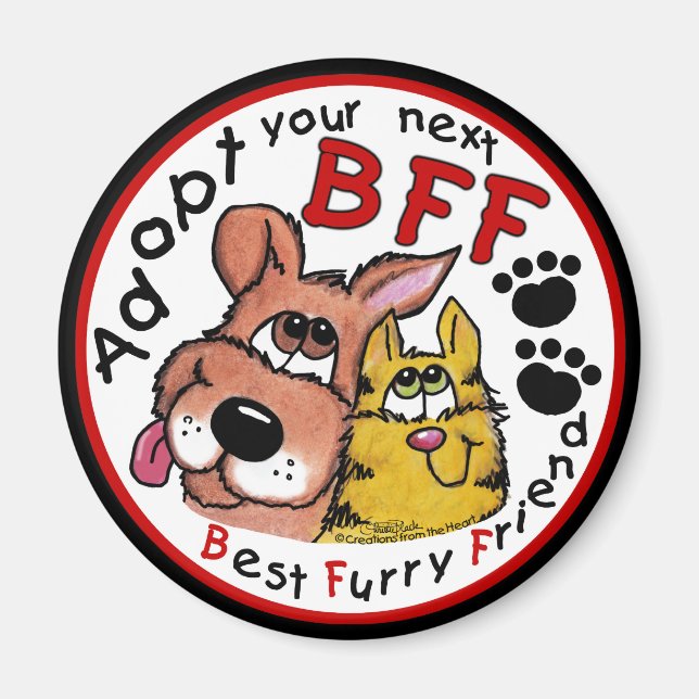 Aimant Adoptez votre prochain BFF (Devant)