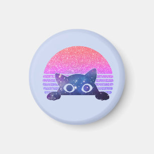 Aimant Adorable Chat Noir Pékin - Feline mignonne