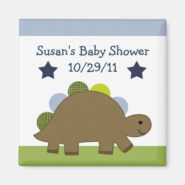 Aimant Adorable Dino/Dinosaure Magnet/Keepsaké/Fête Favor (Devant)