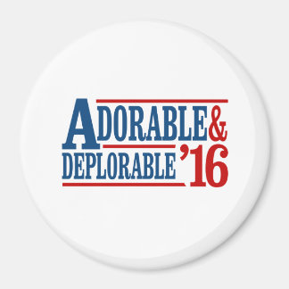 Aimant Adorable et déplorable 2016 - blanc — Élection 2