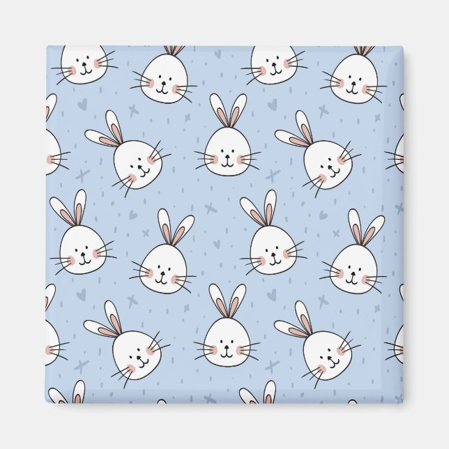 Aimant Adorable Lapin Motif lapin (Devant)