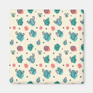 Aimant Adorable Motif Cactus