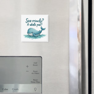 Aimant Adorable "Sérieusement maritime ? Un jeu de mots s