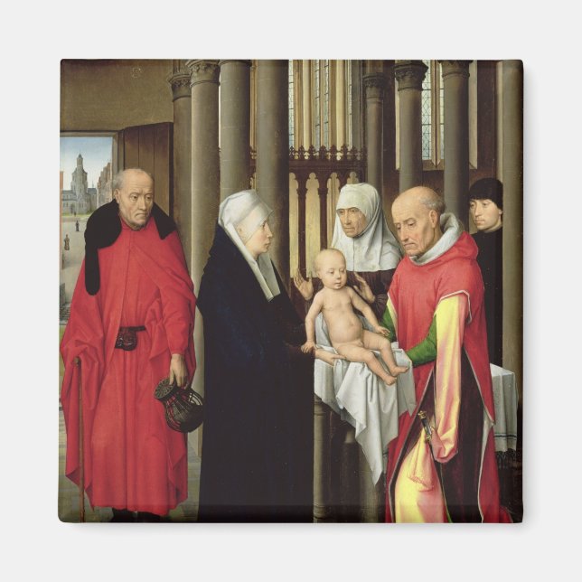 Aimant Adoration des Mages : Aile droite du triptyque (Devant)