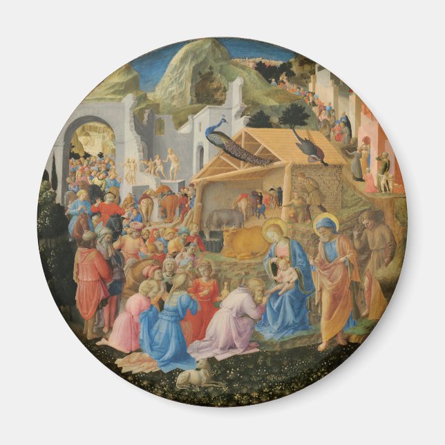 Aimant Adoration des Mages par Fra Angelico et Filippo (Devant)