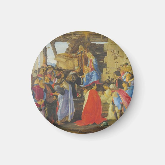 Aimant Adoration des Mages par Sandro Botticelli 1475 (Devant)