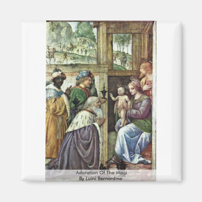 Aimant Adoration Des Magi Par Luini Bernardino (Devant)