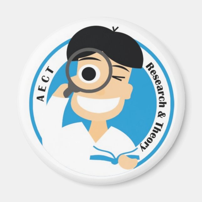 Aimant AECT Recherche et théorie Magnet-Homme Logo (Devant)