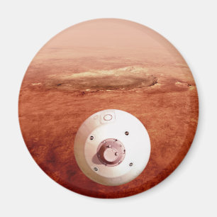 Aimant Aérocoque Avec Perpersévérance Rover Descente Vers