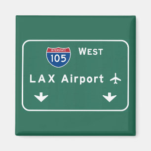 Aimant Aéroport I-105 W Ca d'un état à un autre de Los