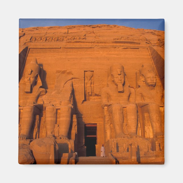 Aimant AF, Egypte, Abu Simbel. Façade au coucher du solei (Devant)