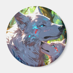 AIMANT AFFECTATION DU LOUP DE LA MÈRE