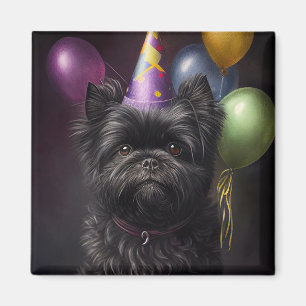 Aimant Affenpinscher Chien Ballons d'anniversaire