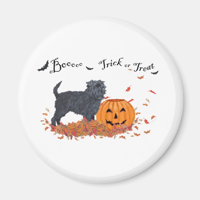 Aimant Affenpinscher Halloween (Devant)