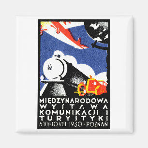Aimant Affiche 1930 d'expo de Poznan
