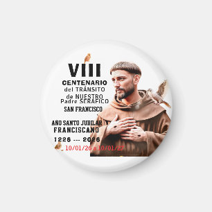 Aimant Affiche brillante de Saint François d'Assise