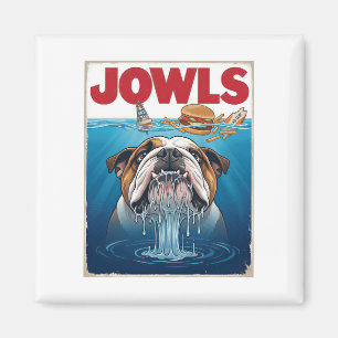 Aimant Affiche cadeau Sharky English Bulldog Bajoues