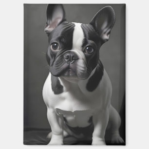 Aimant Affiche d'art de chien Bouledogue Français adorabl