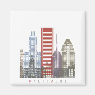 Aimant Affiche de Baltimore