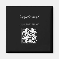 Affiche de bienvenue WIFI avec code QR