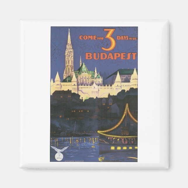 Aimant Affiche de Budapest (Devant)