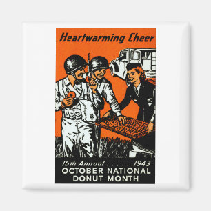 Aimant Affiche de Donut 1943