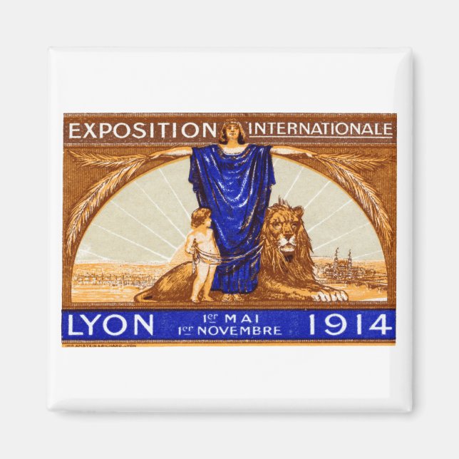 Aimant Affiche de l'Exposition Internationale de Lyon 191 (Devant)