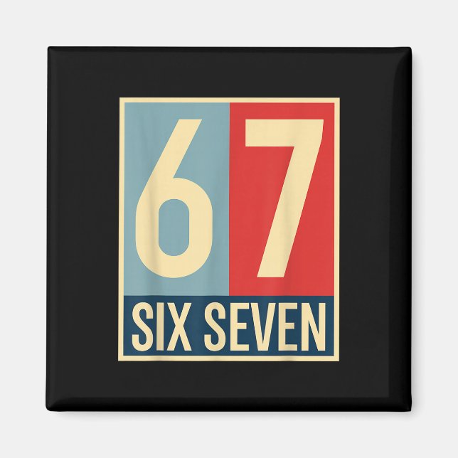 Aimant Affiche de style espoir de mème 67 (Devant)