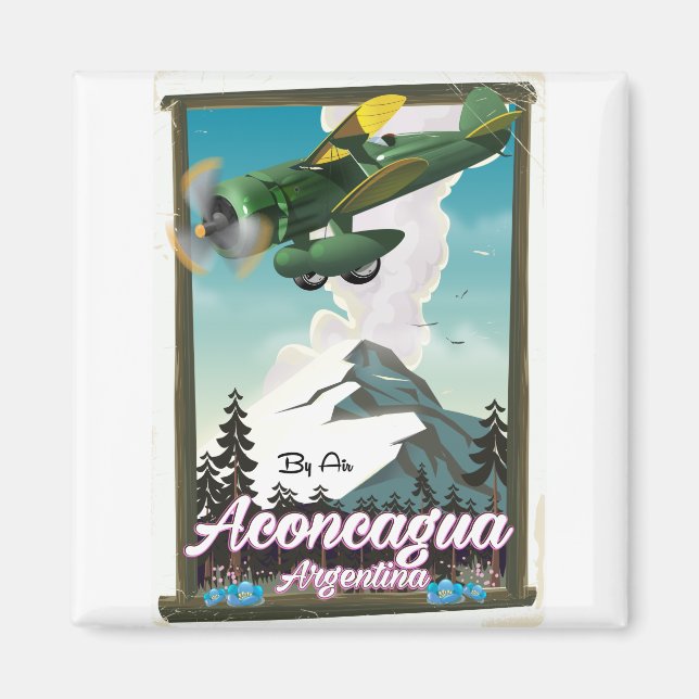 Aimant Affiche de voyage Aconcagua Argentine (Devant)