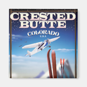 Aimant Affiche de voyage de Crested Butte Colorado