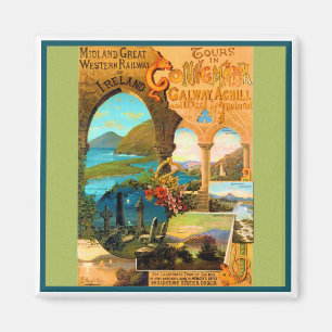 Aimant Affiche de voyage de Galway