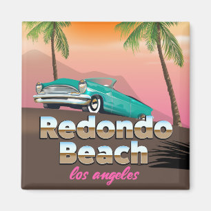 Aimant Affiche de voyage de Redondo Beach LA