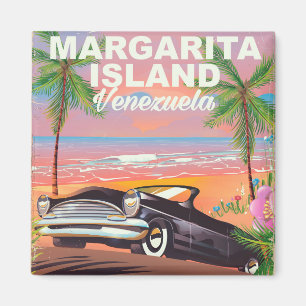 Aimant Affiche de voyage d'île de margarita - Venezuela