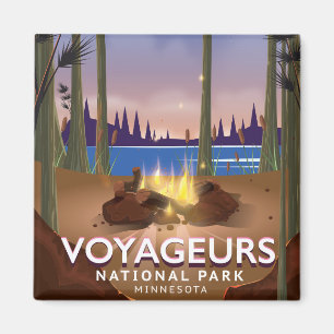 Aimant Affiche de voyage du Minnesota de parc national de