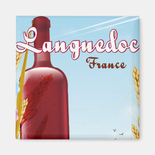 Aimant Affiche de voyage Languedoc France