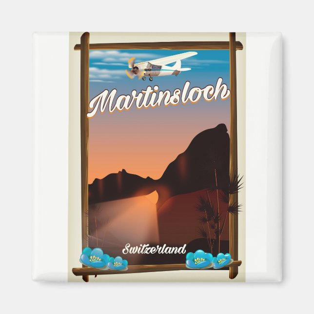 Aimant Affiche de voyage Martinsloch Suisse (Devant)