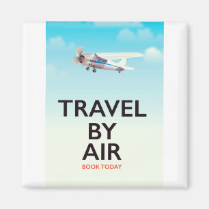 Aimant Affiche de voyage par avion