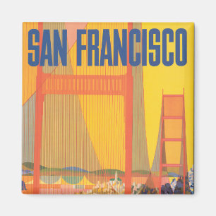 Aimant Affiche De Voyage Pour Vol Twa À San Francisco
