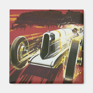 Aimant Affiche de voyage vintage, Grand Prix automobile d