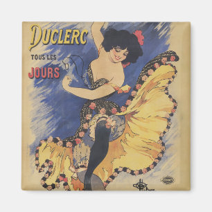Aimant Affiche française vintage Art Nouveau Danseuse